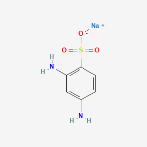 molecular formula C6H7N2NaO3S B1324490 Sodium 2,4-diaminobenzenesulfonate CAS No. 3177-22-8