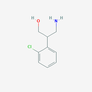 molecular formula C9H12ClNO B13244908 3-Amino-2-(2-chlorophenyl)propan-1-ol CAS No. 21464-47-1