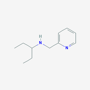 molecular formula C11H18N2 B13244983 (Pentan-3-yl)(pyridin-2-ylmethyl)amine 