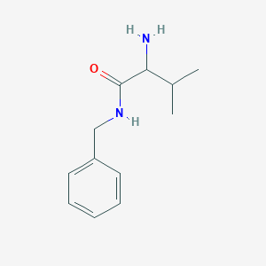 molecular formula C12H18N2O B13244991 2-amino-N-benzyl-3-methylbutanamide 