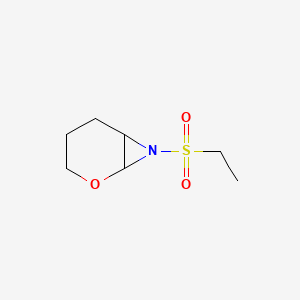 molecular formula C7H13NO3S B13245027 7-(Ethanesulfonyl)-2-oxa-7-azabicyclo[4.1.0]heptane 