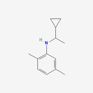 molecular formula C13H19N B13245091 N-(1-cyclopropylethyl)-2,5-dimethylaniline 