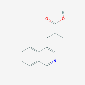 molecular formula C13H13NO2 B13245113 3-(Isoquinolin-4-yl)-2-methylpropanoic acid 