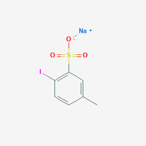 molecular formula C7H6INaO3S B1324514 Sodium 2-iodo-5-methylbenzenesulfonate CAS No. 152716-82-0