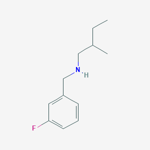 molecular formula C12H18FN B13245156 [(3-Fluorophenyl)methyl](2-methylbutyl)amine 