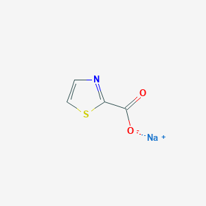 molecular formula C4H2NNaO2S B1324518 Sodium thiazole-2-carboxylate CAS No. 497097-92-4
