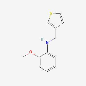 molecular formula C12H13NOS B13245218 2-methoxy-N-(thiophen-3-ylmethyl)aniline 