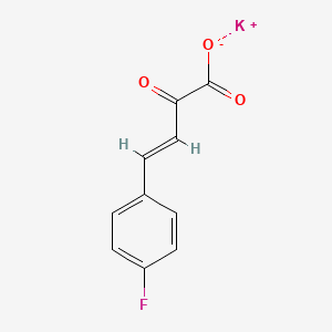 molecular formula C10H6FKO3 B1324522 Potassium 4-(4-fluorophenyl)-2-oxobut-3-enoate 