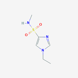 molecular formula C6H11N3O2S B13245247 1-Ethyl-N-methyl-1H-imidazole-4-sulfonamide 
