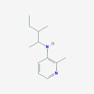 molecular formula C12H20N2 B13245261 2-methyl-N-(3-methylpentan-2-yl)pyridin-3-amine 