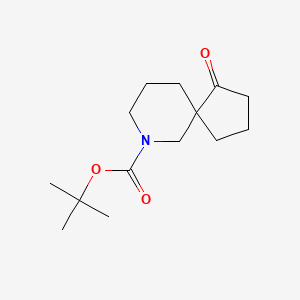 molecular formula C14H23NO3 B13245288 tert-Butyl 1-oxo-7-azaspiro[4.5]decane-7-carboxylate CAS No. 1936622-97-7
