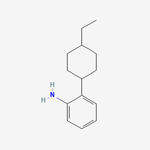 molecular formula C14H21N B13245289 2-(4-Ethylcyclohexyl)aniline 