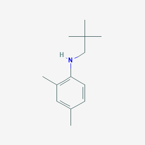molecular formula C13H21N B13245294 N-(2,2-dimethylpropyl)-2,4-dimethylaniline 