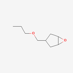 molecular formula C9H16O2 B13245352 3-(Propoxymethyl)-6-oxabicyclo[3.1.0]hexane 