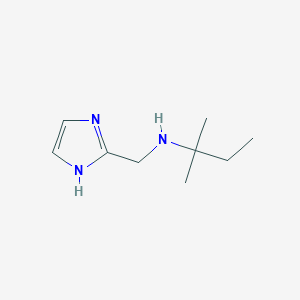 molecular formula C9H17N3 B13245367 (1H-Imidazol-2-ylmethyl)(2-methylbutan-2-yl)amine 
