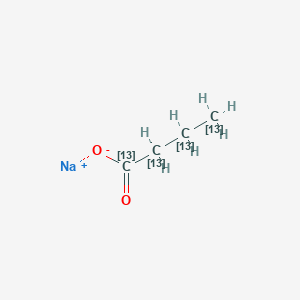 molecular formula C4H7NaO2 B1324542 Sodium butyrate-13C4 CAS No. 312623-84-0
