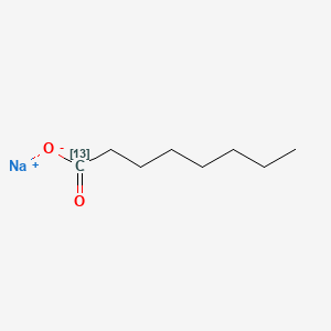molecular formula C8H15NaO2 B1324543 Sodium octanoate-1-13C CAS No. 201612-61-5