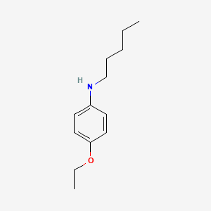 molecular formula C13H21NO B13245471 4-ethoxy-N-pentylaniline CAS No. 718-38-7