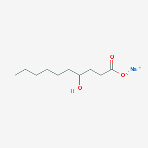 molecular formula C10H19NaO3 B1324552 Sodium 4-hydroxydecanoate 