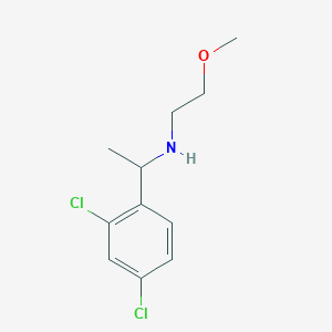 molecular formula C11H15Cl2NO B13245527 [1-(2,4-Dichlorophenyl)ethyl](2-methoxyethyl)amine 