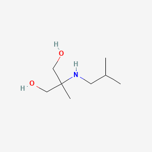 molecular formula C8H19NO2 B13245561 2-Methyl-2-[(2-methylpropyl)amino]propane-1,3-diol 
