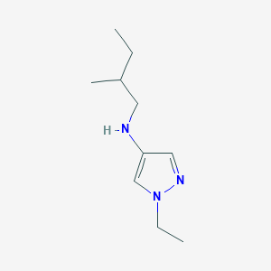 molecular formula C10H19N3 B13245576 1-Ethyl-N-(2-methylbutyl)-1H-pyrazol-4-amine 