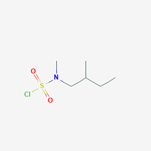 molecular formula C6H14ClNO2S B13245582 N-methyl-N-(2-methylbutyl)sulfamoyl chloride 