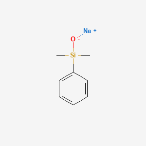molecular formula C8H11NaOSi B1324570 Dimethylphenylsilanol sodium salt CAS No. 7646-75-5