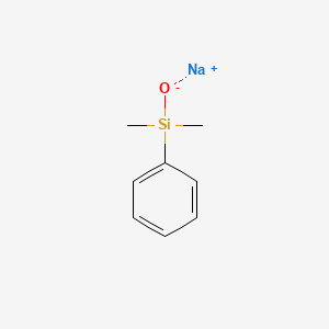 molecular formula C8H11NaOSi B1324570 二甲基苯基硅醇钠 CAS No. 7646-75-5