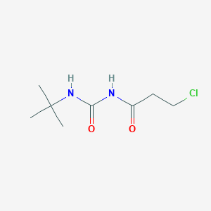 molecular formula C8H15ClN2O2 B13245705 N-[(tert-butylamino)carbonyl]-3-chloropropanamide 