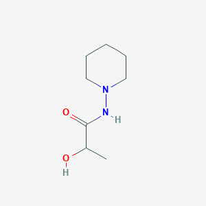 molecular formula C8H16N2O2 B13245710 2-hydroxy-N-(piperidin-1-yl)propanamide 