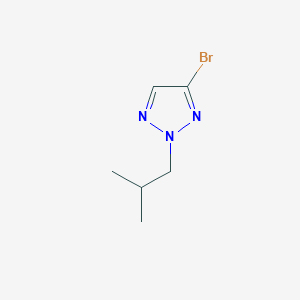 molecular formula C6H10BrN3 B13245719 4-Bromo-2-(2-methylpropyl)-2H-1,2,3-triazole 