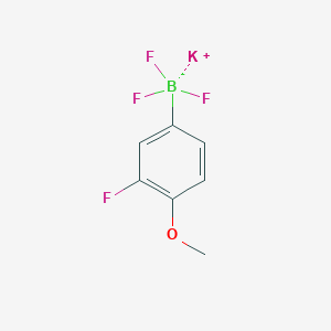 molecular formula C7H6BF4KO B1324573 Potassium (3-fluoro-4-methoxyphenyl)trifluoroborate CAS No. 850623-62-0