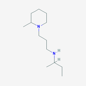 molecular formula C13H28N2 B13245770 (Butan-2-yl)[3-(2-methylpiperidin-1-yl)propyl]amine 