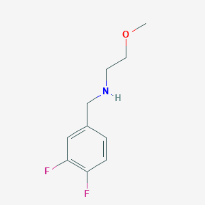 molecular formula C10H13F2NO B13245813 [(3,4-Difluorophenyl)methyl](2-methoxyethyl)amine 