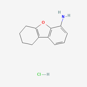 molecular formula C12H14ClNO B1324585 6,7,8,9-tetrahydrodibenzo[b,d]furan-4-amine hydrochloride CAS No. 854395-96-3