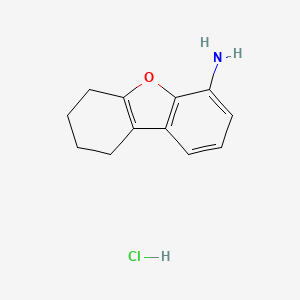 molecular formula C12H14ClNO B1324585 6,7,8,9-Tetrahydro-dibenzofuran-4-ylamine hydrochloride CAS No. 854395-96-3