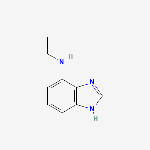 molecular formula C9H11N3 B13245857 N-Ethyl-1H-1,3-benzodiazol-4-amine 