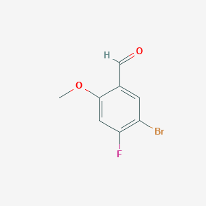 molecular formula C8H6BrFO2 B1324588 5-Bromo-4-fluoro-2-methoxybenzaldehyde CAS No. 923281-65-6