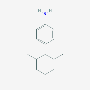 molecular formula C14H21N B13245975 4-(2,6-Dimethylcyclohexyl)aniline 