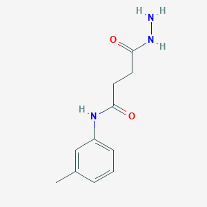 molecular formula C11H15N3O2 B1324599 4-肼基-N-(3-甲基苯基)-4-氧代丁酰胺 CAS No. 443864-47-9