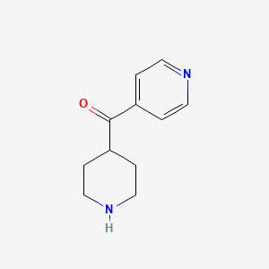 molecular formula C11H14N2O B13245999 4-(Piperidine-4-carbonyl)pyridine 