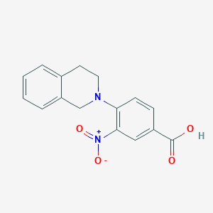 molecular formula C16H14N2O4 B1324603 4-[3,4-二氢-2(1H)-异喹啉基]-3-硝基苯甲酸 CAS No. 440347-91-1