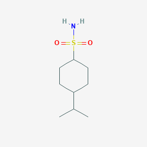 molecular formula C9H19NO2S B13246033 4-(Propan-2-YL)cyclohexane-1-sulfonamide 