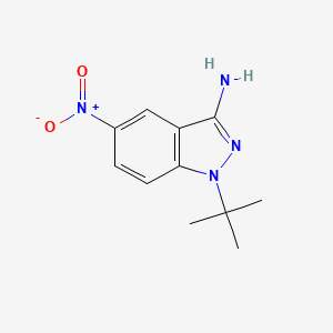 molecular formula C11H14N4O2 B1324604 1-tert-Butyl-5-nitro-1H-indazol-3-amine CAS No. 452088-33-4