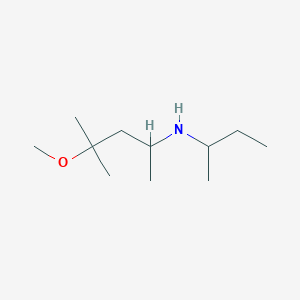 molecular formula C11H25NO B13246040 (Butan-2-yl)(4-methoxy-4-methylpentan-2-yl)amine 