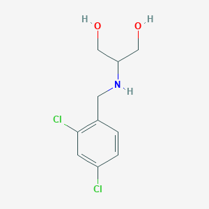 molecular formula C10H13Cl2NO2 B13246052 2-{[(2,4-Dichlorophenyl)methyl]amino}propane-1,3-diol 