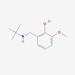 molecular formula C12H19NO2 B13246074 2-[(Tert-butylamino)methyl]-6-methoxyphenol 