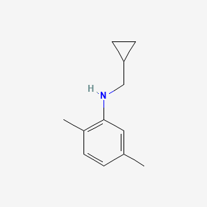 molecular formula C12H17N B1324609 N-(Cyclopropylmethyl)-2,5-dimethylaniline CAS No. 356539-50-9