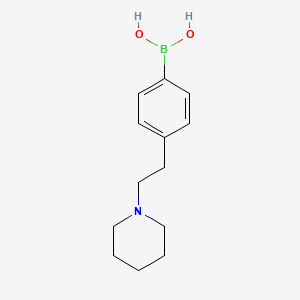 molecular formula C13H20BNO2 B13246142 [4-(2-Piperidin-1-ylethyl)phenyl]boronicacid 